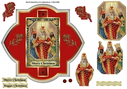 Wise Men With Gifts Decoupage QS