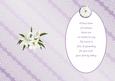 Lilac Lace and Lilies with Poem Is