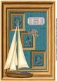Sale Boat in a Wooden Frame for Dad A4