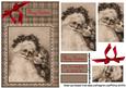 Sepia Colored Santa and Little Girl Qs