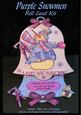 Purple Snowmen Bell Easel Kit