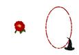Witches Hat with Red Flower Is