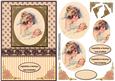 Vintage Mother with Baby in Peach Qs