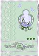Floral and Lace in Pale Green Birthday A4