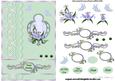 Floral with Lace in Pale Green Sbs