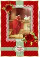 Ethnic - India Lady with Red Roses A4