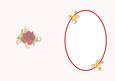Red Rose and Gold Swirls Is