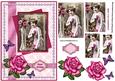 Vintage Lady with Lavender Roses Qs