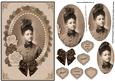 Vintage Black Lady with Roses Qs