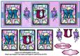 Mum Stained Glas Dl Lavender Qs