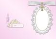 Lace and Cross with Bible is Pink