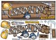 Birthday Construction Large Dl
