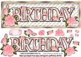Birthday Pink Roses Large Dl