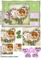Lady Gazing in Flower Shaped Heart Pyramid
