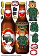 Beer Bottle with Bear Dressed in Coumaglage Dl