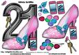 21st Birthday Female with a Pink Shoe