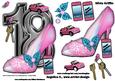 18 Birthday with Pink Shoe and Mini Cooper