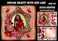Indian Beauty in Red Sari Mk