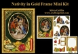 Nativity in Gold Frame Decoupage Mini Kit