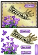 February Birthday - Violets