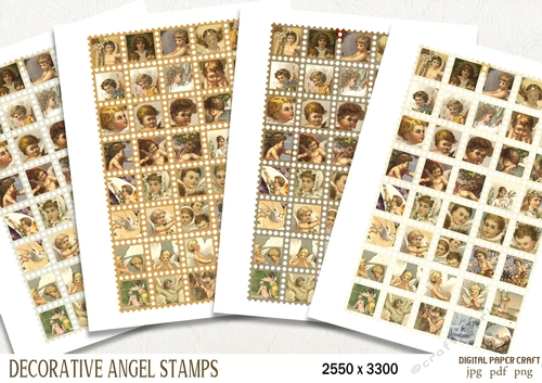 Decorative Angel Stamps
