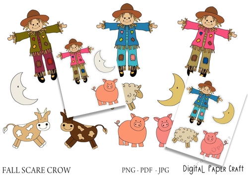 Fall Scarecrow Clipart