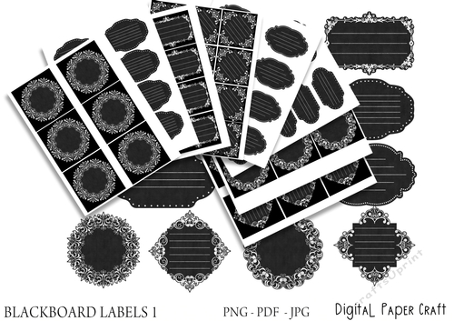 Blackboard or Chalk Board Tags 1
