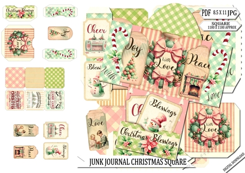Christmas Card Retro Folder