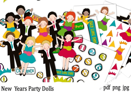 NEW YEARS PARTY DOLLS