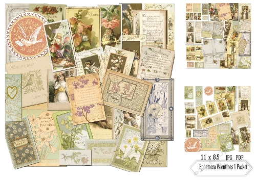 Valentines Ephemera Packet 1