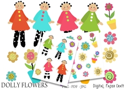 Dolly Flowers Clipart