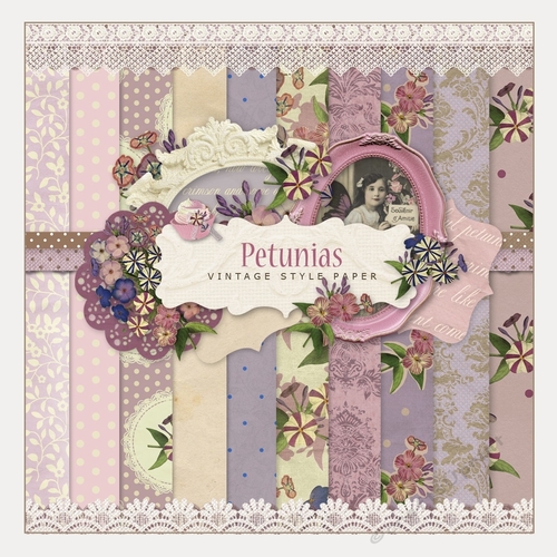 Vintage Petunias Kit