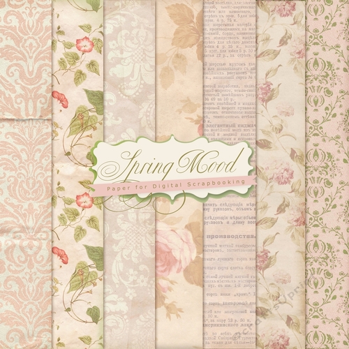 Spring Mood - Vintage Style Paper Kit