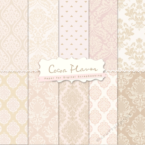 Cocoa Flavor - Kit of Scrap Papers