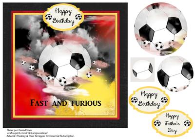Football Soccer Fast & Furious Male Pyramid Sheet
