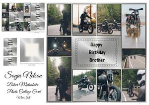 Image of cup681418_2123 - Biker Bike Motorbike Photo Collage Card Mini Kit
