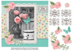 Butterfly Roses Birthday, Get Well, Retirement, Thinking of You