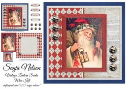 Vintage Lantern Santa Mini Kit
