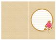 Simple Elegant Rose Birthday Get Well Insert