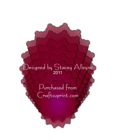 Colonial Fleur Oval Nestie Mat 1 - Sil