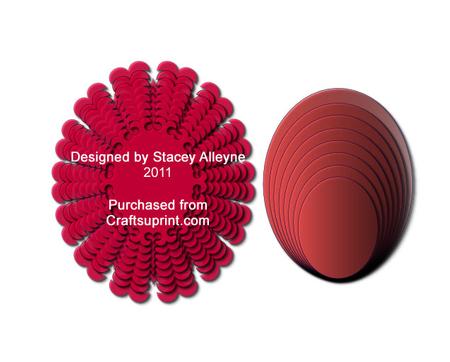 Wavy Scallop Oval Nestie - Sil