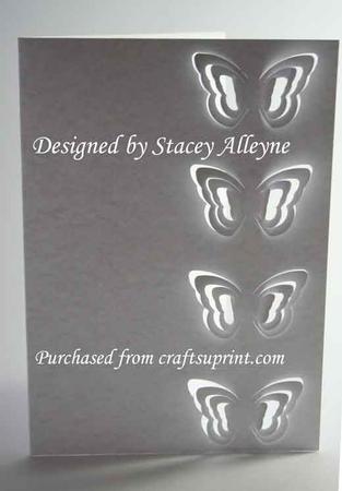 One Cut 3D Butterflies Card No 5