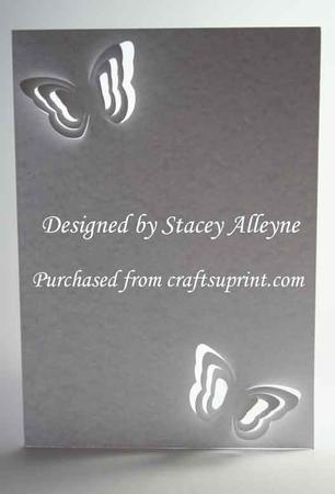 One Cut 3D Butterflies Card No 6