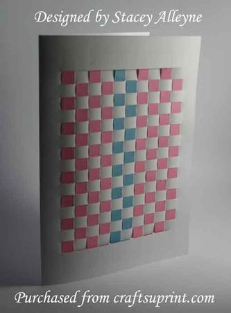 Basket Weave Card 2 - Sil