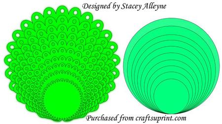 Scallop Circle Nestie & Mats - Sil
