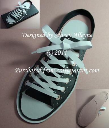 Sneakers 3D Card - Sil