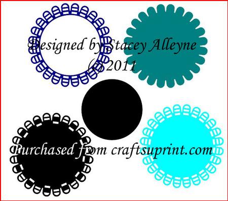 Scallop Circle Mat 3 - Sil