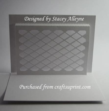 Pop Up Lattice Card 1 - Sil