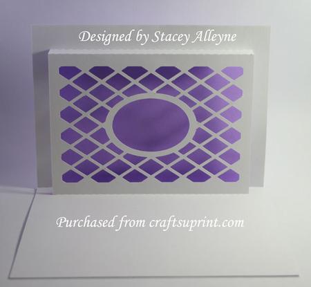 Pop Up Lattice Card 2 - Sil