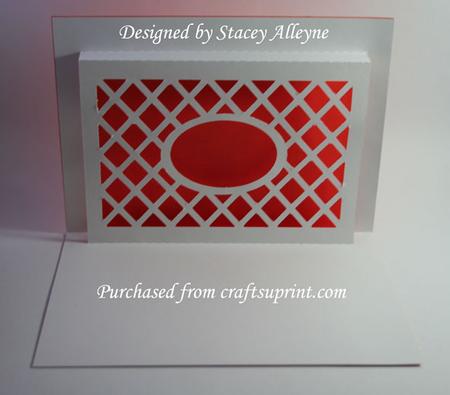 Pop Up Lattice Card 4 - Sil